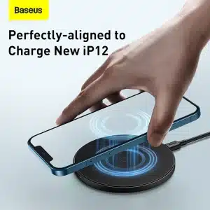 Gadgetoo Baseus Simple Magnetic 15W Wireless Charger For Iphone 12 Series – Transparent