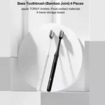 Dr Bei 4pcs Bamboo Joint Bass Toothbrush With 4 Travel Storage Boxes - Image 2