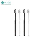 Dr Bei 4pcs Bamboo Joint Bass Toothbrush With 4 Travel Storage Boxes