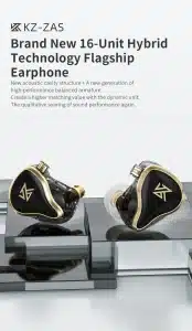 Gadgetoo Kz Zas Hybrid In-Ear Monitor Earphones