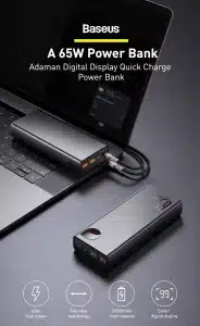 Gadgetoo Baseus Adaman 65W Digital Display Quick Charge Power Bank 20000Mah
