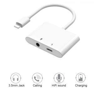 Gadgetoo Wiwu Audio Converter Lightning To Lightning &Amp; 3.5Mm