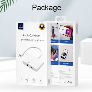 Gadgetoo Wiwu Audio Converter Lightning To Lightning &Amp; 3.5Mm