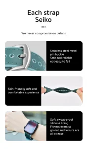 Gadgetoo Coteetci Leather X Silicone Watchband For Apple Watch 42/44Mm