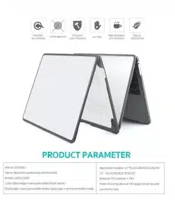 Gadgetoo Coteetci Pc Frosted Case Tpu Frame Protection For 2020 Macbook Pro 13 A2289/A2251/A2338