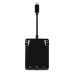 WIWU 3 in 1 Live Broadcast Lighting Adapter Music Call Sound card Charging - Image 2