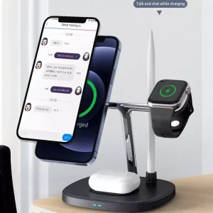 Gadgetoo Wiwu M8 Power Air 4 In 1 Qi Magnetic 15W Wireless Charger