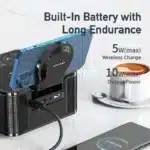AWEI Y332 Multifunction Wireless Speaker with Power Bank and Clock - Image 3