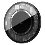 Baseus Simple Magnetic 15W Wireless Charger for iPhone 12 Series – Transparent - Image 2
