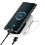 Baseus Qpow Digital Display Power Bank 20000mAh 20W (With IP Cable) – White - Image 2