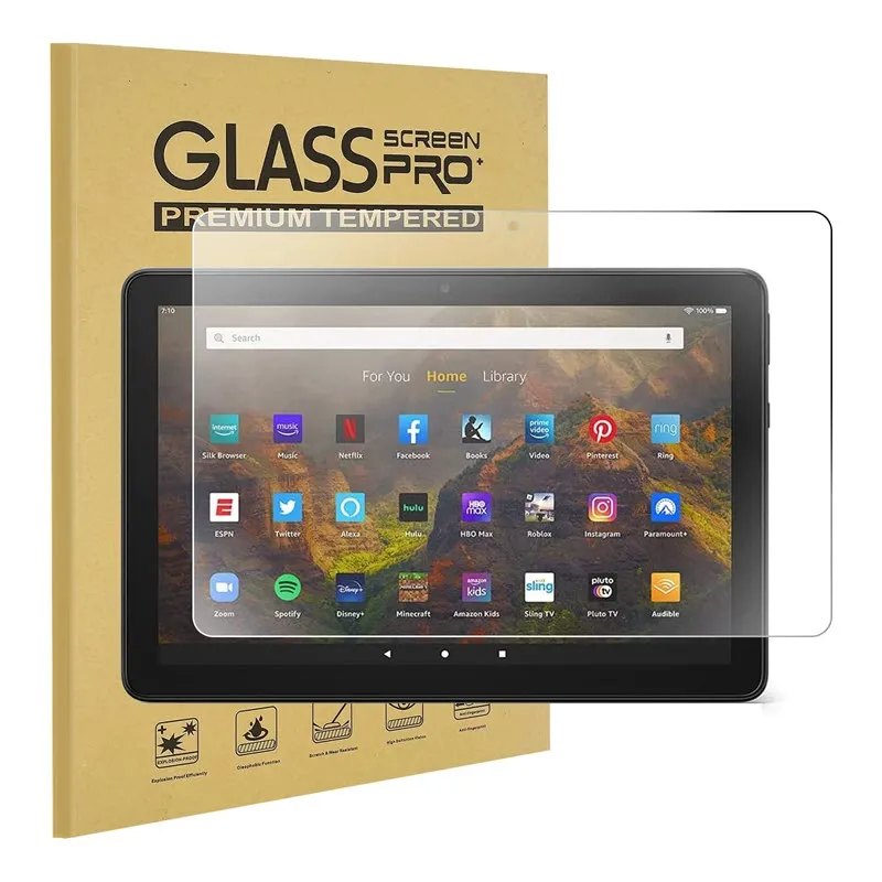 Tempered Glass Screen Pro+ Protector for Amazon Fire HD 10 2021
