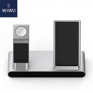 Gadgetoo Wiwu 18W Power Air 3 In 1 Wireless Charger For Iphone Iwatch Airpods