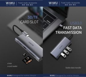 Gadgetoo Wiwu 8-In-1 Usb-C Hub Adapter A831Hrt