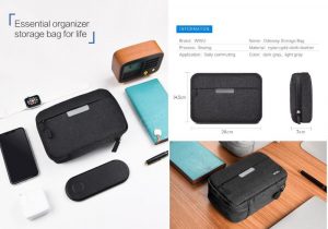 Gadgetoo Wiwu Cozy Storage Bag Waterproof And Shock Resistant Organizer 8.2 Inch