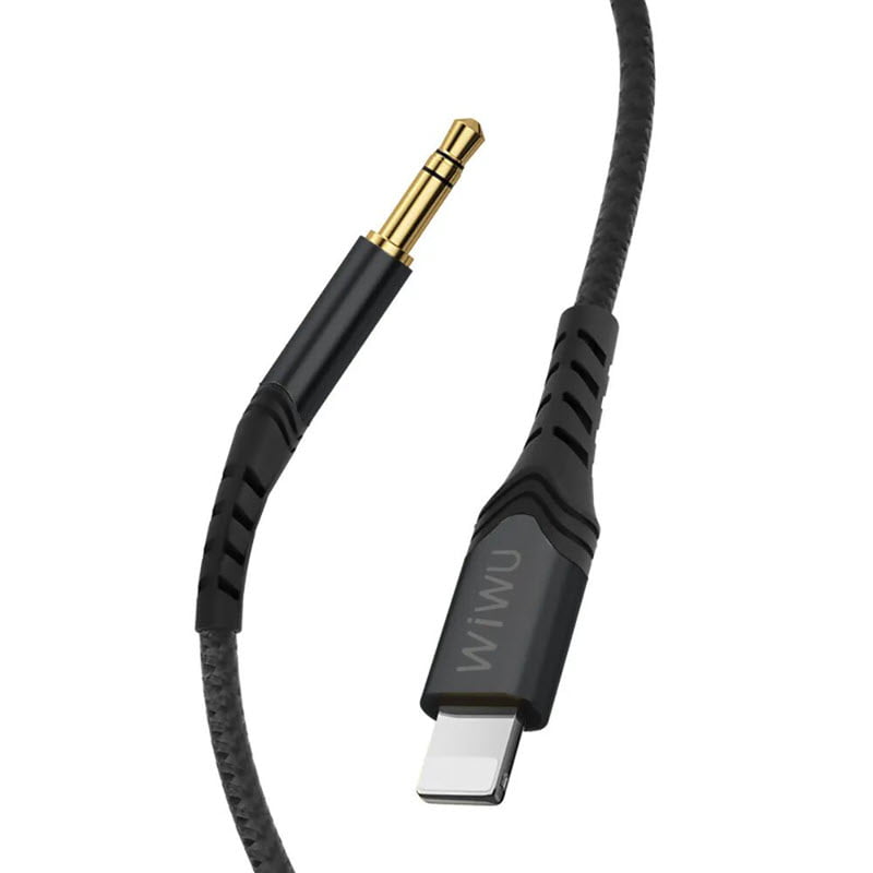 WiWU YP-02 3.5mm To Lightning iOS AUX Stereo Audio Adapter Cable (150cm)