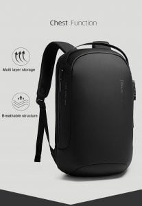 Gadgetoo Bange Bg-7225 Anti-Theft Backpack Laptop Bag Shoulder Bag Usb Charging Men Business Travel Storage Bag For 15.6 Inch Laptop Black