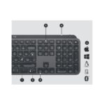 Logitech MX Keys Advance Wireless Illuminated Keyboard - Image 3
