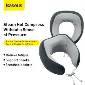 Gadgetoo Baseus Thermal Series Memory Foam U-Shaped Neck Pillow