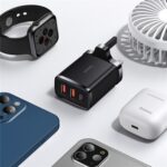 BASEUS 30W Compact Fast Charger 2USB+Type-C Multi-Port Wall Charger UK Plug - Image 2