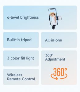 Gadgetoo Mcdodo Ss-1781 Wireless Selfie Stick With Single Lamp Zm Series