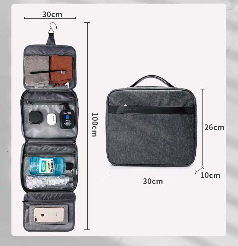 H538E108716Fe4D7Da3566Cc5A806E4Bdj 7529 Bange Hanging Travel Toiletry / Cable Organizer Bag Travel Waterproof Lightweight Vacation