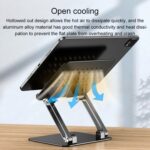 WiWU ZM105 Double Layer Stepless Adjustable Desktop Tablet Mobile Folding Stand - Image 3