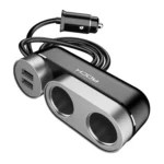 Rock 2 In 1 Multi-functional Dual USB Car Cigarette Lighter Socket