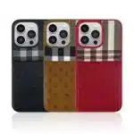 Santa Barbara Polo & Racquet Club Classic Plaid Series Leather Case for iPhone 14 Pro Max - Image 2
