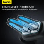 BASEUS Car Mobile Holder Steel Cannon 2 Air Outlet Car Mount Spring Clip Mobile Phone Holder - Image 4
