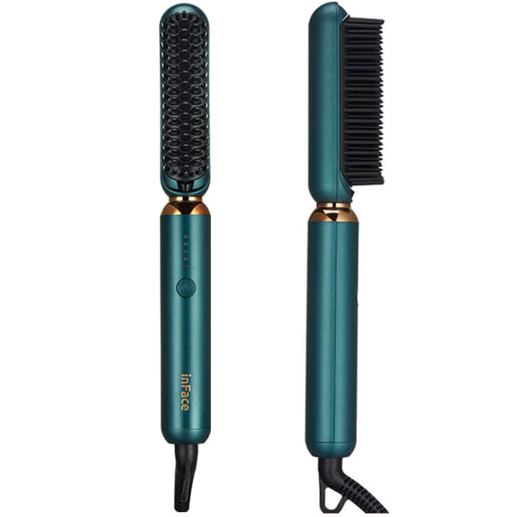 Xiaomi ZH-10D InFace Hair Straightener 2 in 1 Heating Hair Curler Brush Ion Wet Dry