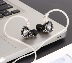 Gadgetoo Qkz X Hbb Titanium-Coated Diaphragm Driver Earphones (Mic)