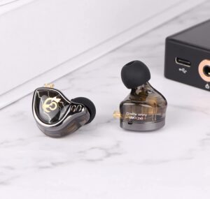 Gadgetoo Qkz X Hbb Titanium-Coated Diaphragm Driver Earphones (Mic)