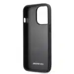 AMG Debossed Genuine Leather Black Case for iPhone 14 Pro Max - Image 3