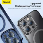 BASEUS Frame Series Magnetic Plating Protective Case for iPhone 14 Pro / 14 Pro Max - Image 3