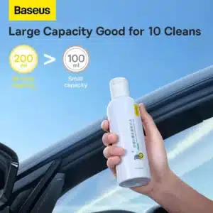 Gadgetoo Baseus Car Glass Oil Film Cleaner Eliminates Coatings, Water Spots, Waxes, Oils And More To Polish And Restore Automotive Glass