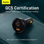 Baseus 160W Car Charger Qualcomm Quick Charge 2C+U With 100w Type-C Cable - Image 3
