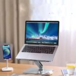 UGREEN 40291 Folding Aluminum Laptop Stand with Multi-Angle Adjustable Desktop Tablet Holder