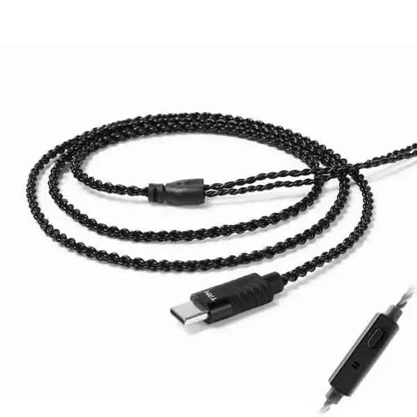 TRN A6 Type C Upgraded Earphones Cable with Mic