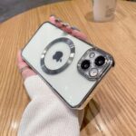 X-LEVEL Magnetic Plated Clear Case with Camera Protective for iPhone 14 Pro / 14 Pro Max - Image 4