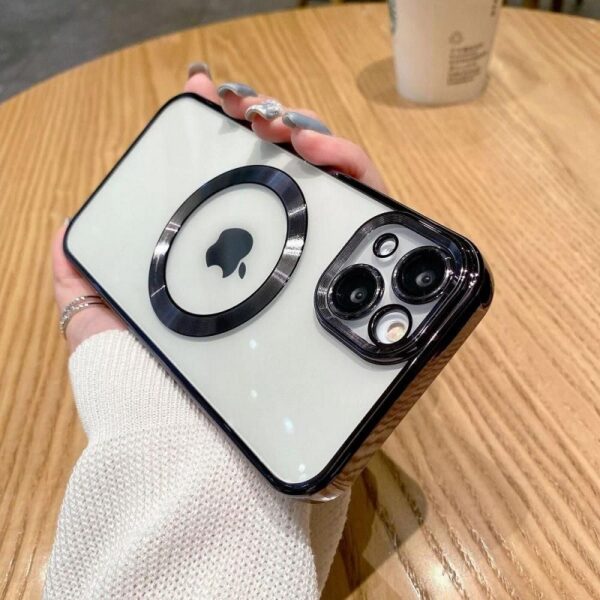 X-LEVEL Magnetic Plated Clear Case with Camera Protective for iPhone 14 Pro / 14 Pro Max