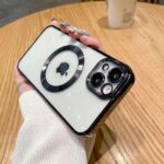 X-LEVEL Magnetic Plated Clear Case with Camera Protective for iPhone 14 Pro / 14 Pro Max - Image 2