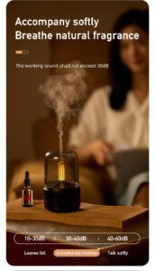 Gadgetoo Retro Flame Air Humidifier Ultrasonic Usb Aroma Diffuser With Imitation Candle Night Light