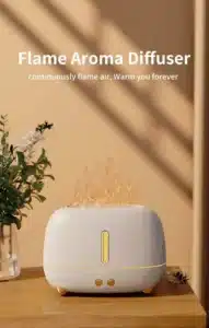 Gadgetoo Flame Aroma Diffuser Air Humidifier Silent Spray Aromatherapy Machine Desktop Bedroom