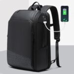 BANGE BG-22005 Large Capacity Business Waterproof Backpack Travel Oxford Cloth Computer Backpack(Black) - Image 2