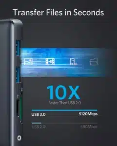 Gadgetoo Anker Powerexpand 8-In-1 Usb C Hub With 100W Power Delivery 4K 60Hz