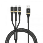 WiWU ED-104 3A Lightning + Type-C + Micro Cable 1.2M