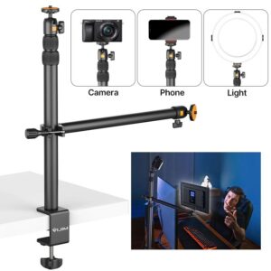 Gadgetoo Ulanzi Vijim-Ls02 Camera Desk Mount Stand With Auxiliary Holding Arm