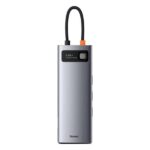 Baseus Metal Gleam Series 9-in-1 Multifunctional Type-C HUB Docking Station Space Gray - Image 4