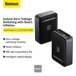 Baseus Super Energy 2-in-1 Car Jump Starter Tire Inflator (1000A) with Digital Display - Image 10
