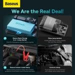Baseus Super Energy 2-in-1 Car Jump Starter Tire Inflator (1000A) with Digital Display - Image 7